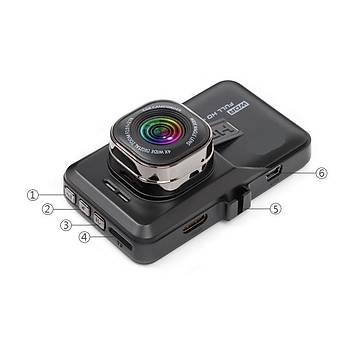 1080P Full HD 3.0 in DVR Ara Kamera Kaydedici G-sensor Gece Gr 