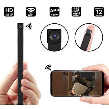 1080P Full HD Ultra Mini IP Kamera WIFI P2P Flex Video Ses Kayıt Hareket Algılama  