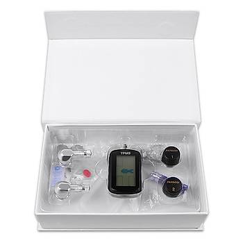 Motosiklet Lastik Basnc zleme Sistemi TPMS Su Geirmez Kablosuz LCD Ekran 