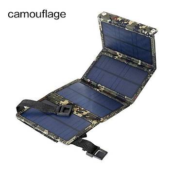 20W Monokristal Gne Paneli Portatif Katlanr USB Mobil arj Su Geirmez 