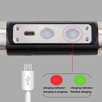 365nm 395nm UV Sarı Betaz Led 300lm 4 Renk El feneri USB Şarjlı Su Geçirmez 
