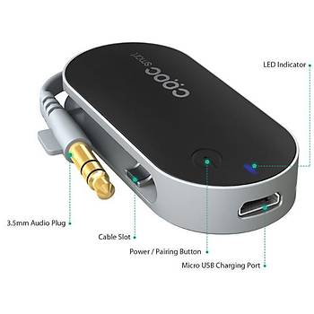 Kablosuz Bluetooth Ses Verici 3.5mm A2DP Stereo Müzik Adaptörü