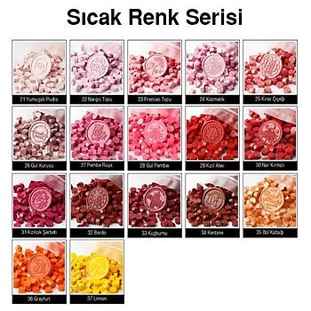 Mühür Mumu 50 Davetiye İçin 150 Boncuk Model: 21 Yumuşak Pudra