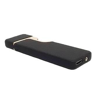Alevsiz Çakmak Yeşil İnnfrared Kesici Sensör USB Şarjlı Ultra-ince Kumlu Siyah