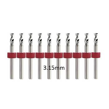 Mikro Karbür PCB Matkap Ucu Metal CNC Sondaj 10lu Set 3.15mm 