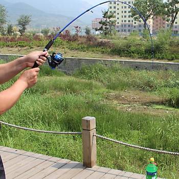 Taşınabilir Teleskopik Balıkçı Ultralight Kamış Olta 120 cm 103 gr 2 parça Makarasız