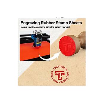 M�h�rc�m Gri Renk Lateks Kau�uk Kokusuz Kuru Ka�e M�h�r M�rekkep Pedi A4 Ebat 2,3mm 