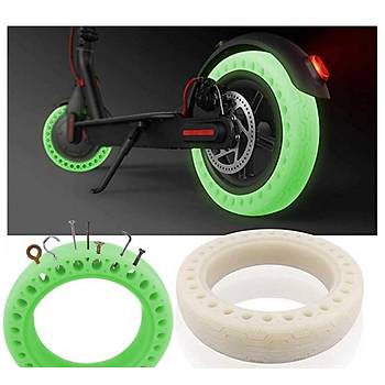 M365/Pro Elektrikli Scooter İçin Yeşil Floresan Patlamayan Lastik