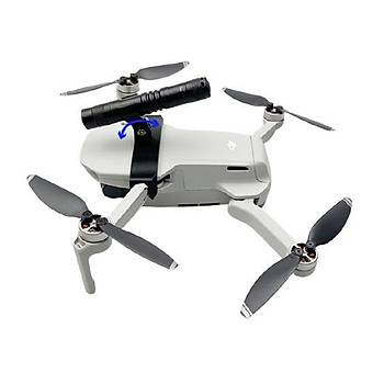 DJI Mavic Mini 2 Gece Uu Projektr Ayarl LED Ik Feneri Braketi