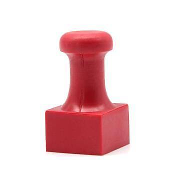 M�h�r Kau�uk Ala��m K�rm�z� Ka�e Kare 25x25mm