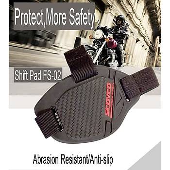  Motosiklet Kauuk Vites Ped Ayakkab Boots Koruyucu 