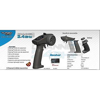 RC Araba Tekne 3 Kanal 2.4Ghz Uzaktan Kumanda 4 Kanal Verici Set