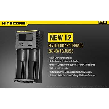 Nitecore i2 Digital LCD Akll Devre arj Cihaz li-ion IMR Nicd 