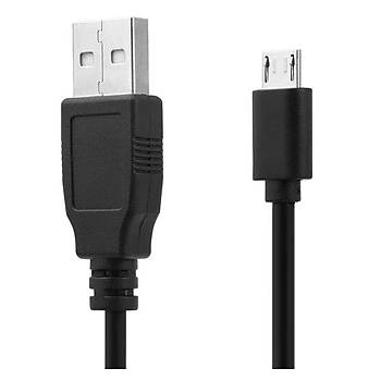 Raspberry Pi in 1.5m 5V 2A Mikro USB Anahtarl arj Kablosu - Siyah Renk 