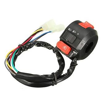 ATV Motosiklet Sinyal Sis Lambası Kontrol Anahtarı 22MM Gidon 110CC 