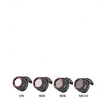 Dji Xiao Spark Gimbal Kamera Optik Lens İçin MCUV / CPL / ND4 / ND8 4 lü Filtre Set