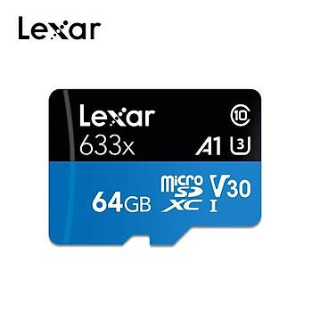 Lexar Mikro Sd Kart 633x 64Gb Snf 10 1080p Full HD 3D ve 4K Video  