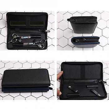 Profesyonel Kuaför Salon Makas Çantası PU Deri Saç Makas Tarak Taşıma Kılıfı