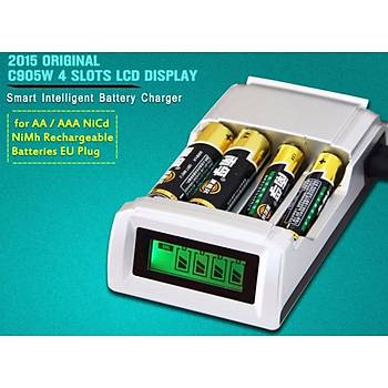 Pil arj Cihaz LCD Ekran Akll NiCd NiMh AAA/AA