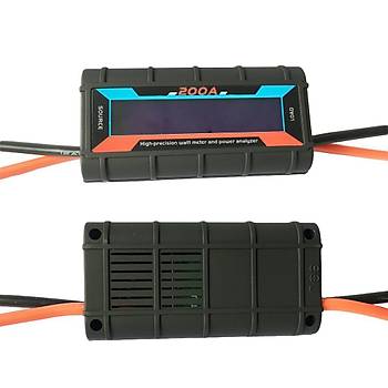 200A Yüksek Hassasiyetli Güç Ölçer 0-60 V Lcd ekran Watt Metre Gerilim Akım Ölçer 