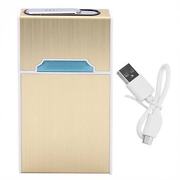 Alevsiz USB arjl Elektronik akmak Tanabilir UzunSigara Paketi Muhafaza Kutusu  