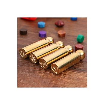 M�h�rc�m Bo� Mum M�h�r� Pirin� Silindir S�tun Damga 12x45 mm R5799PH1245