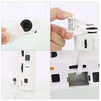 60X 100X UV LED I��kl� Mikroskop B�y�te� Cep Telefon Klipsli 