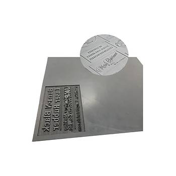 M�h�rc�m Gri Renk Lateks Kau�uk Kokusuz Kuru Ka�e M�h�r M�rekkep Pedi A4 Ebat 2,3mm 