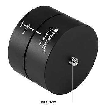 PULUZ 120 Dakika Time Lapse 360° Dönme Panoramik Görüntü Tripod Kafa Adaptörü   