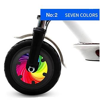 M365/Pro/1S Scooter ��in Tekerlek Reflekt�r Etiketi Desenli Seri