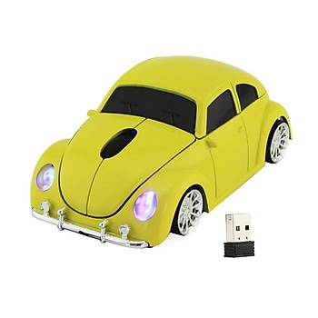 Optik Mouse 2.4GHz Ergonomik Kablosuz Vosvos Araba �eklinde  