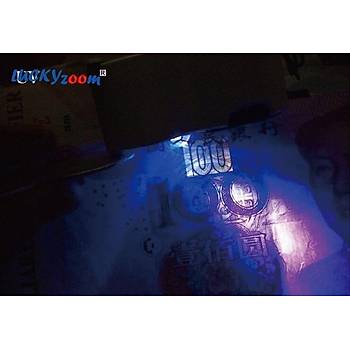 45x 22mm Katlanır Ölçekli Optik Lens 2 Beyaz Led 1 UV Led Işıklı 
