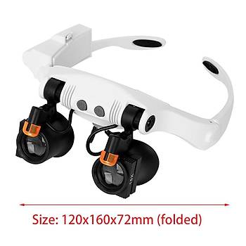 G�zl�k B�y�te� �ift Led I��kl� 7 Lensli 3X 4X 5X 6X 7X 10X 15X