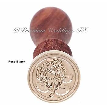 Mektup Damga Mühürü Elegant Rose + 30 Mühür Mumu + Eritme Kaşığı
