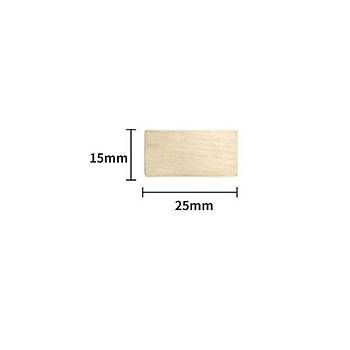 Mühürcüm Mühür Mumu Damga 15 mm Dikdörtgen Boş Pirinç Kafa + Ahşap Sap R5799X15