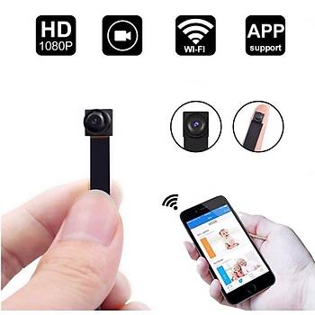 HD 1080P Taşınabilir WiFi IP Mikro Kamera P2P Kablosuz Webcam Video Kaydedici