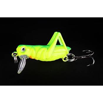 PROFISHER 5 Renk Set 1 Kanca Sahte Yem 3 gr 4 cm Grasshopper