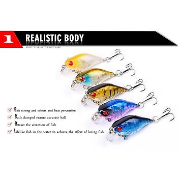 PROFISHER 5 li Set Sert Yapay Transparent Balk Yem