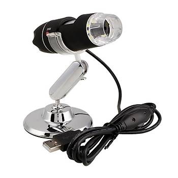 USB Dijital 1000X Mikroskop Endoskop Zoom 8LED li + Stand 