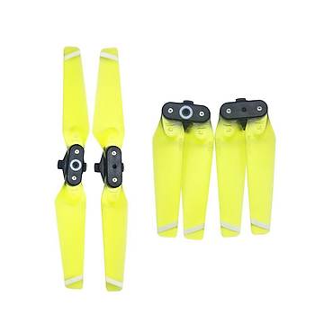 DJI Spark Şeffaf Renkli Moda Pervane set 1 Çift CW/CCW