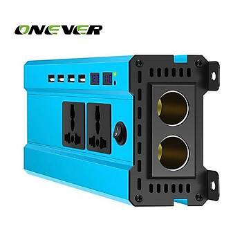 4000W İnvertör 12V to 220V  Gerilim Dönüştürücü Trafo 4 USB Şarj Cihazı Araç Ev