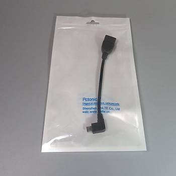 Sað Dirsek 90° Mikro USB OTG Kablo 13cm USB Tip-A Diþi Mikro USB Konnektör