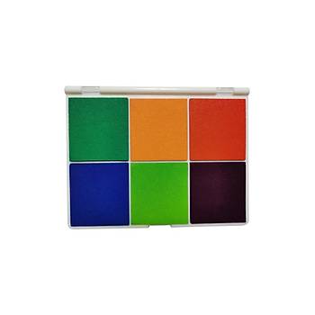 6 in 1 Arada Istampa Büyük Boy 165*127mm Çok Renkli Mürekkep Pedi    