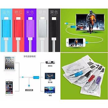 iPhone-iPad dan TV'ye Aktarım Kablosu 2 Metre MHL HDMI 1080P