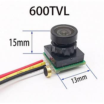 Mini FPV 120° Açılı Kamera 600 TVL 1.8mm Lensli Drone İçin DIY 