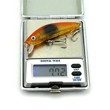 8 li Set Sert Yapay Balk Yem 3D Gzler 7 cm 8,1 gr