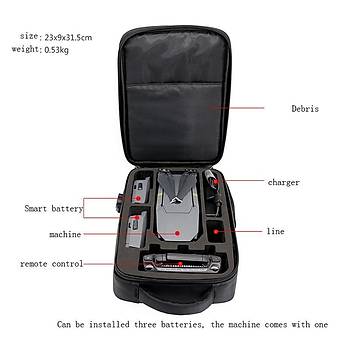 DJI Mavic Pro-Platinum Srt antas Suya ve Darbeye Dayankl USB arj kl