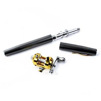 Süper Mini Cep Kalem Olta 23 cm Karbon/Alüminyum Kamp Seyahat