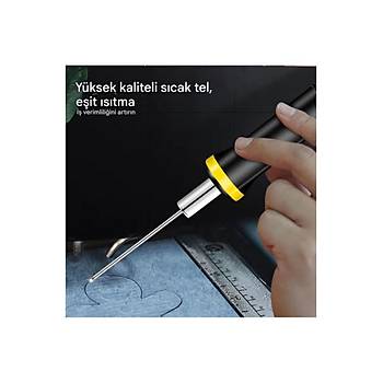 Köpük, Strafor Kesici Elektrikli Sıcak Bıçak, Tel Uzunluğu 20cm 