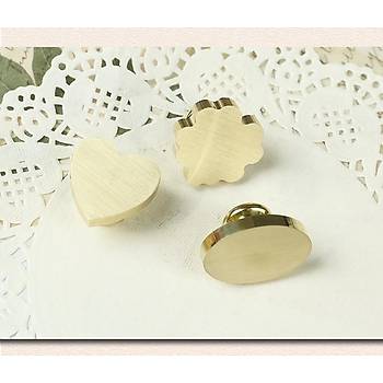 Bo� Mum M�h�r Pirin� Damga Ba�l��� Oval  �eklinde 21x30mm
